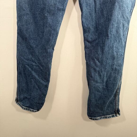 Re/Done Cigarette High Rise Slim Ankle Length Denim Jeans Retro Stone Size 30 - Picture 9 of 12